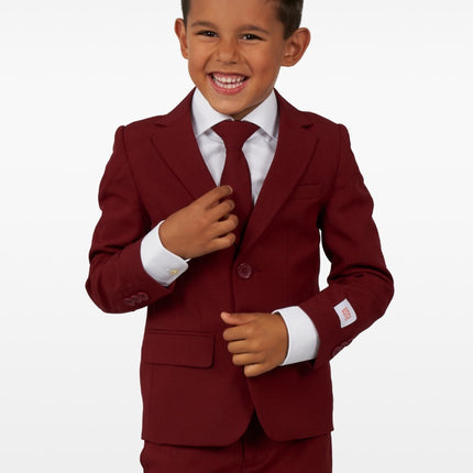 Feestbazaar Maatpak Chic Jongen Burgundy Opposuits