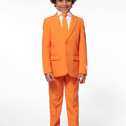 Feestbazaar Maatpak Chic Jongen Oranje Opposuits