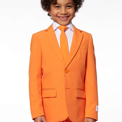 Feestbazaar Maatpak Chic Jongen Oranje Opposuits