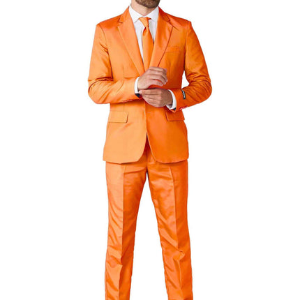 Feestbazaar Maatpak Effen Oranje Suitmeister