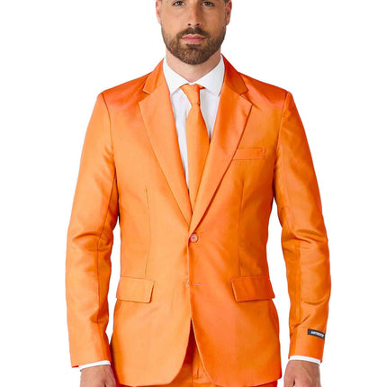 Feestbazaar Maatpak Effen Oranje Suitmeister