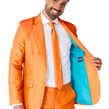 Feestbazaar Maatpak Effen Oranje Suitmeister