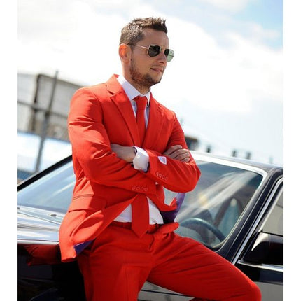 Feestbazaar Maatpak rood luxe