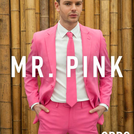 Feestbazaar Maatpak roze elite Opposuits