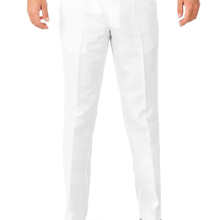 Feestbazaar Maatpak Solid White Heren Suitmeister