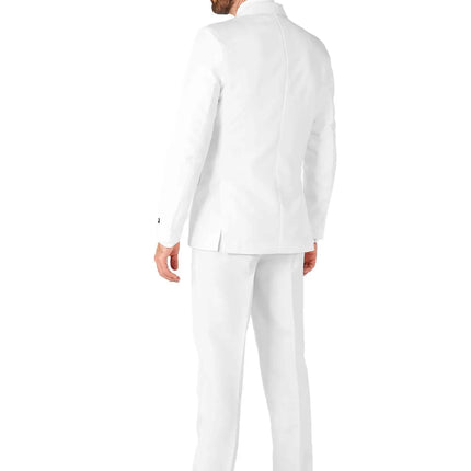 Feestbazaar Maatpak Solid White Heren Suitmeister