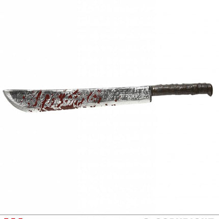 Feestbazaar Machette 75cm met bloed