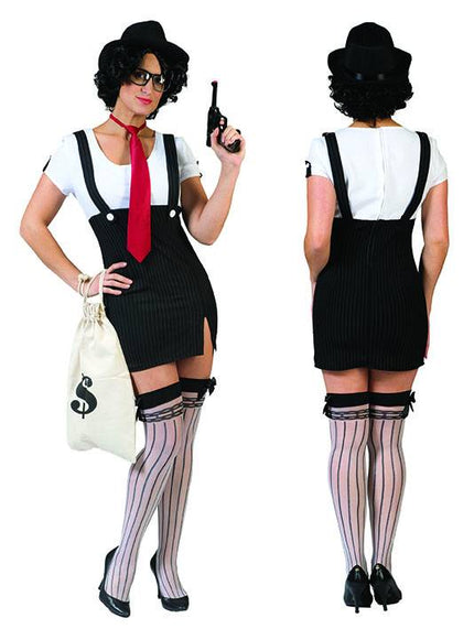 Feestbazaar Maffia dames pakje Bonnie