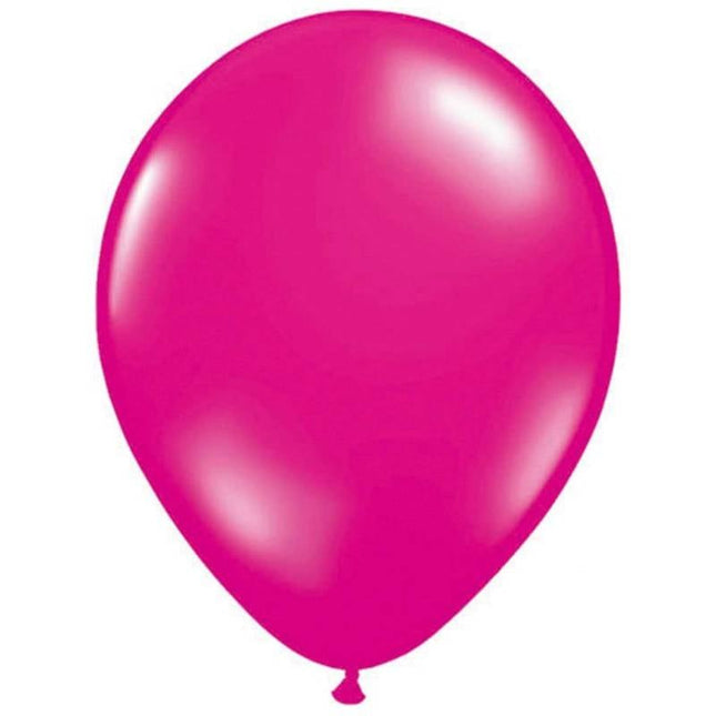 Feestbazaar Magenta Metallic Ballonnen 10 stuks