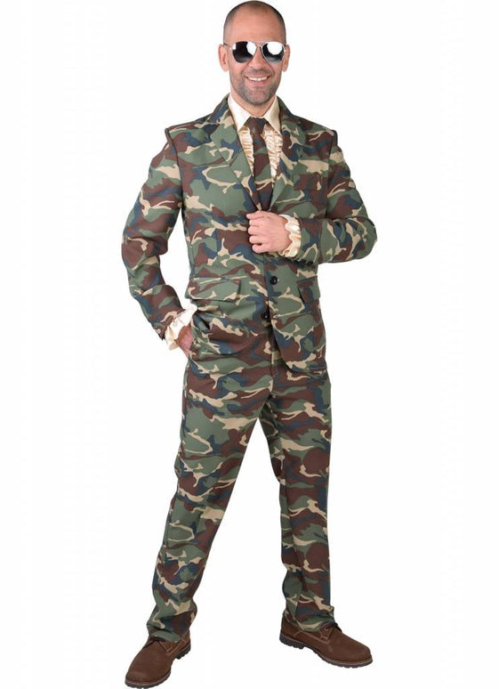 Feestbazaar Magic Suit Camouflage Leger Heren