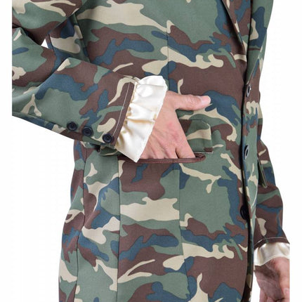 Feestbazaar Magic Suit Camouflage Leger Heren