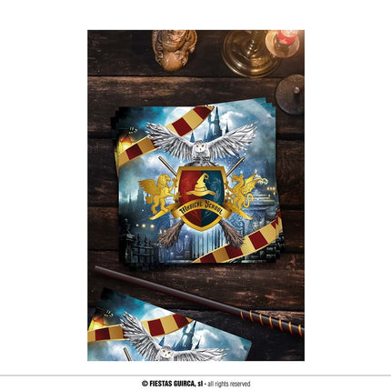 Feestbazaar Magical School Servetten Harry (12st)