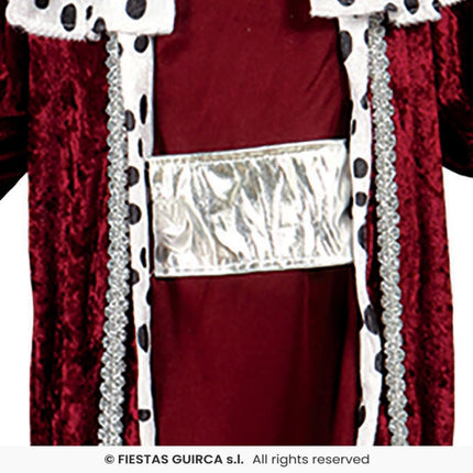 Feestbazaar Magisch Verkleedpak Koning Kind Rood