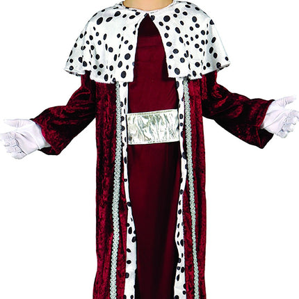 Feestbazaar Magisch Verkleedpak Koning Kind Rood