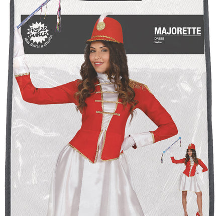 Feestbazaar Majorette Jurk Vrouw Rood Stacey