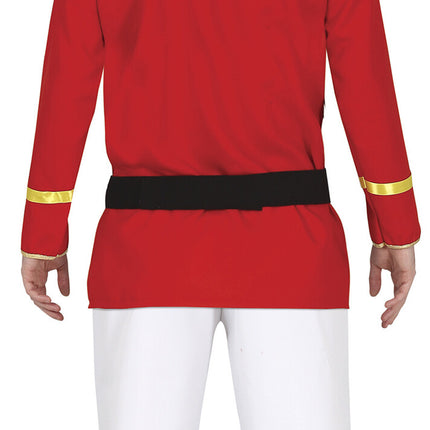 Feestbazaar Majorette Kostuum Man Rood Martin