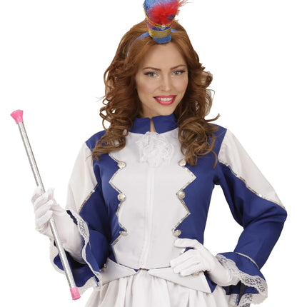 Feestbazaar Majorette Stok Holografisch/Roze