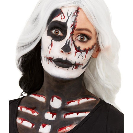 Feestbazaar Make-Up FX, Skeleton Kit, Aqua