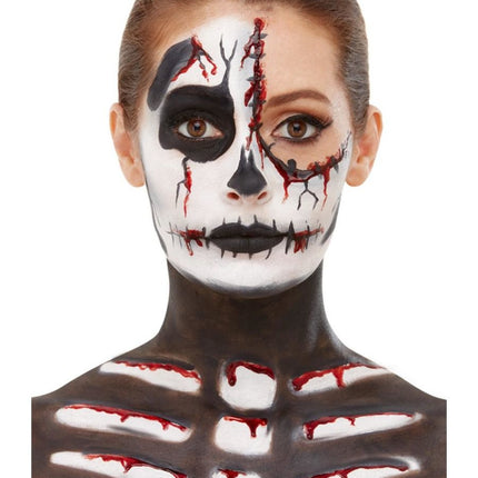 Feestbazaar Make-Up FX, Skeleton Kit, Aqua