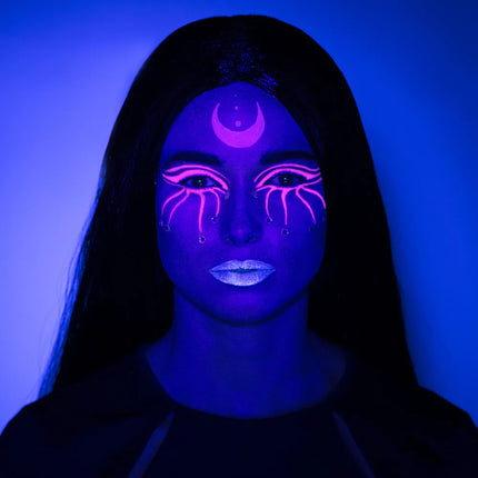 Feestbazaar Make-up kit Bright witch UV