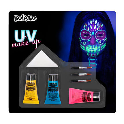 Feestbazaar Make-up Set Bright Skull UV