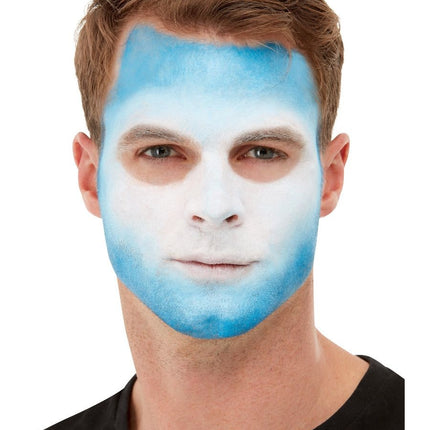 Feestbazaar Make-up set Day of the Dead blauw wit