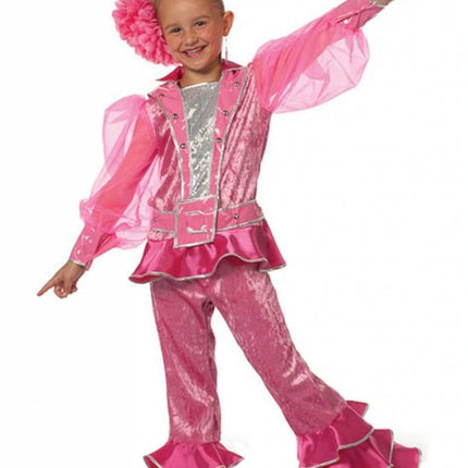Feestbazaar Mama Mia kostuum kind roze