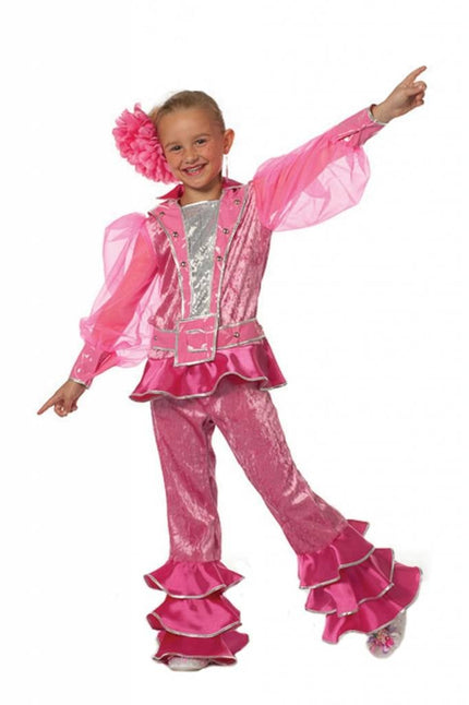 Feestbazaar Mama Mia kostuum kind roze