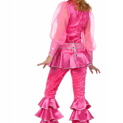 Feestbazaar Mama Mia kostuum luxe pink