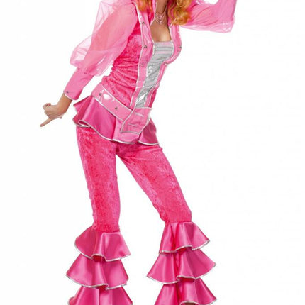 Feestbazaar Mama Mia kostuum luxe pink