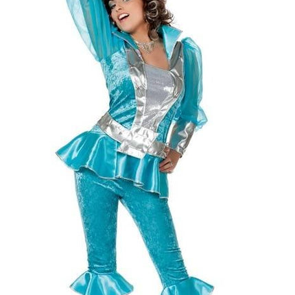 Feestbazaar Mama Mia pak luxe blauw