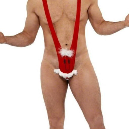 Feestbazaar Mankini kerstman