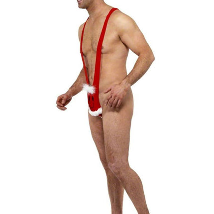 Feestbazaar Mankini kerstman