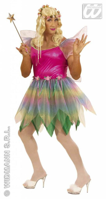 Feestbazaar Mannelijke regenboog Fee XL kostuum