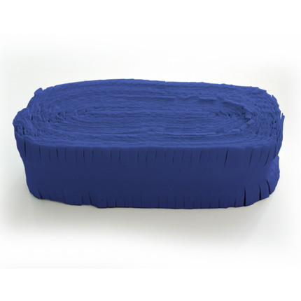 Feestbazaar Marine Blauwe Crêpepapier slinger (24m)