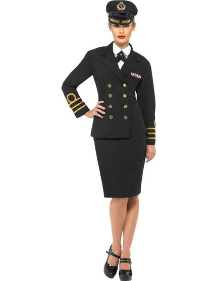 Feestbazaar Marine Officier kostuum vrouw