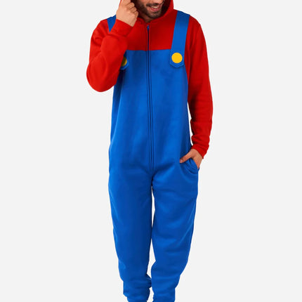 Feestbazaar Mario Onesie Volwassen