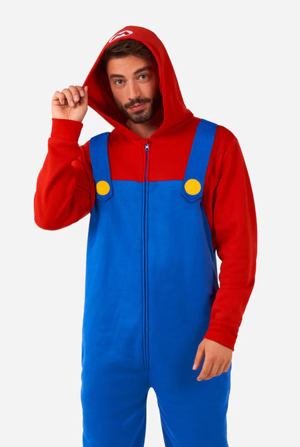 Feestbazaar Mario Onesie Volwassen