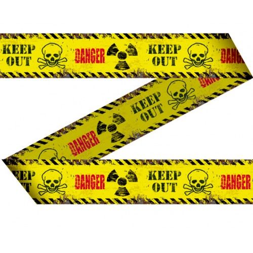 Feestbazaar Markeerlint Danger/Keep Out 15m