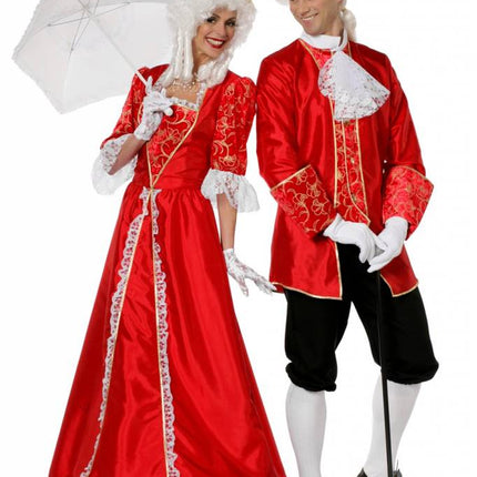Feestbazaar Markiezin taft rood