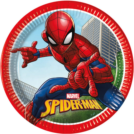 Feestbazaar Marvel Spiderman Borden 23cm (8st)