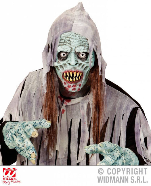 Feestbazaar Masker besmette zombie met haar