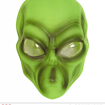 Feestbazaar Masker buitenaards wezen pvc