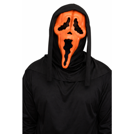 Feestbazaar Masker Ghost Face® Pompoen met Capuchon