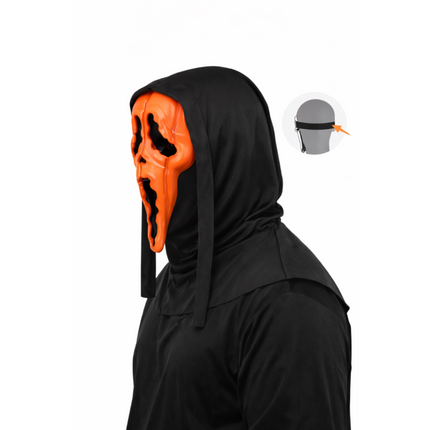 Feestbazaar Masker Ghost Face® Pompoen met Capuchon
