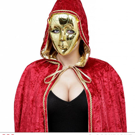 Feestbazaar Masker goud met glitter