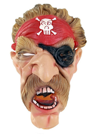 Feestbazaar Masker halloween piraat + snor foam