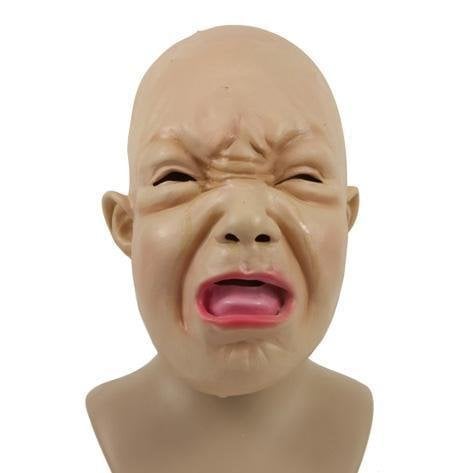 Feestbazaar Masker huilende griezel baby