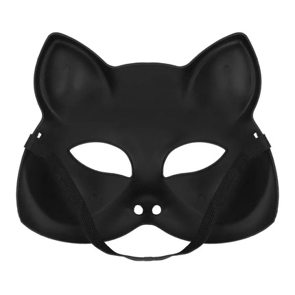 Feestbazaar Masker Kitty Zilver