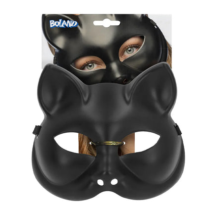 Feestbazaar Masker Kitty Zwart